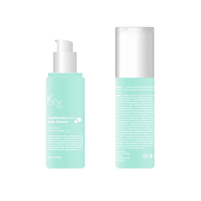 KRX Cica Recovery Skin Care 2 in 1 Masker en reiniger