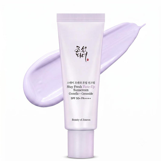 Beauty of Joseon Stay Fresh Tone Up Zonnebrandcrème Centella + Ceramide Paars 50ml
