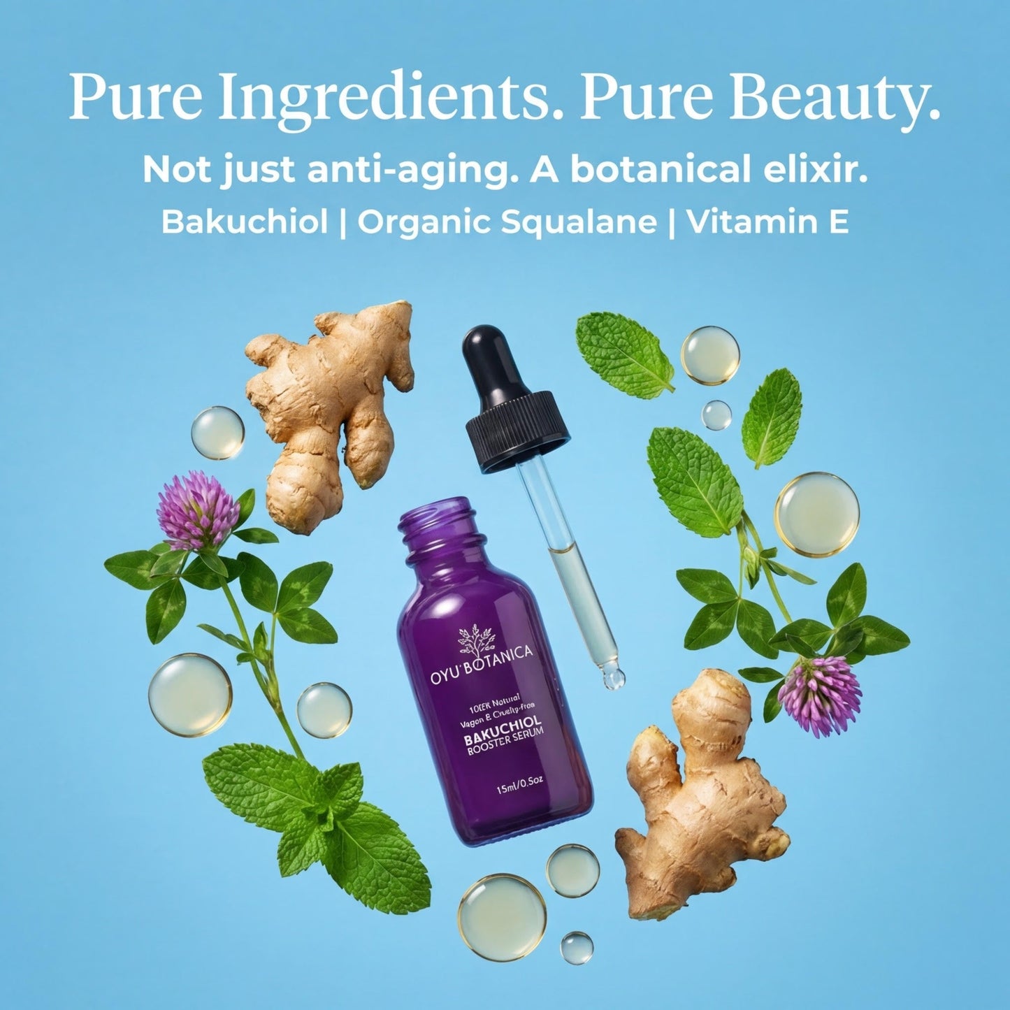 Bakuchiol Serum for Sensitive Skin - Gentle Retinol Alternative